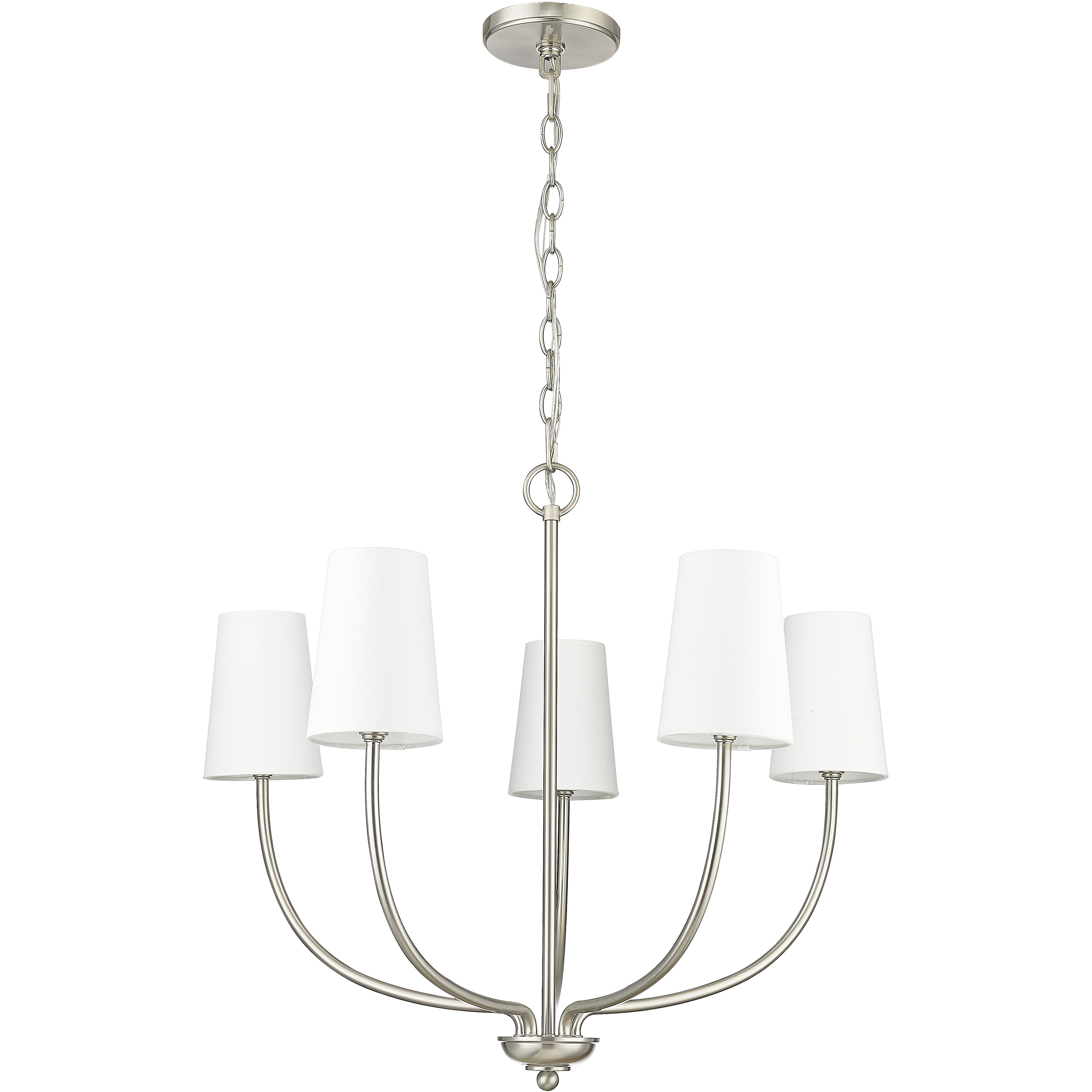 Kandor 5 Light 26 inch Brushed Nickel Chandelier Ceiling Light